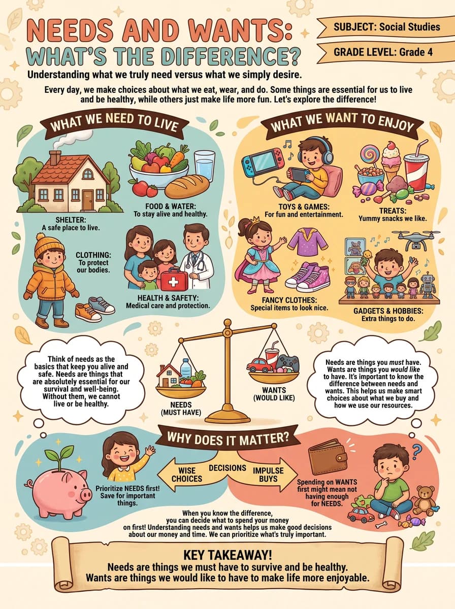Worksheet: Needs and Wants